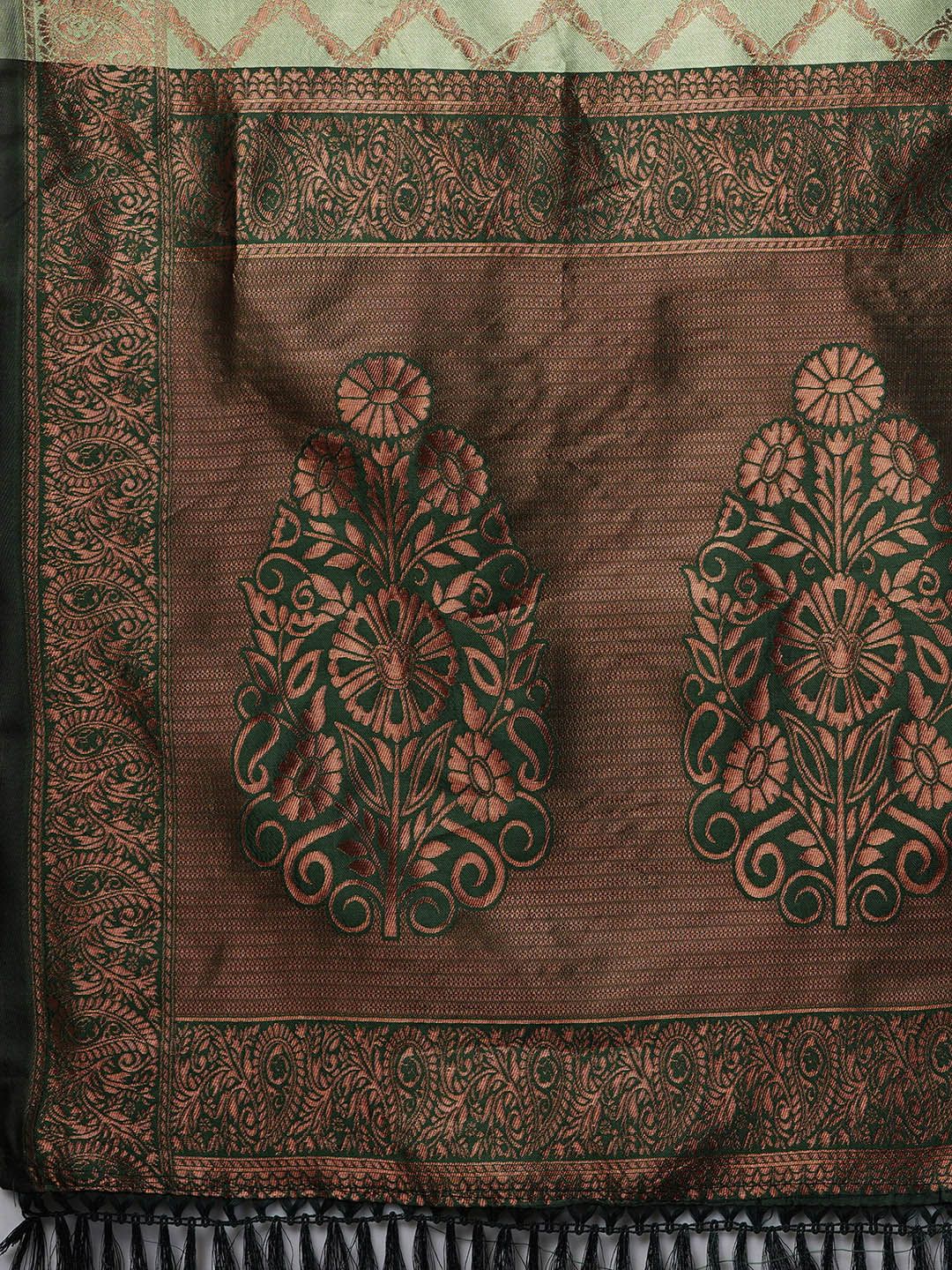KALINI Woven Design Zari Silk Blend Designer Banarasi Saree