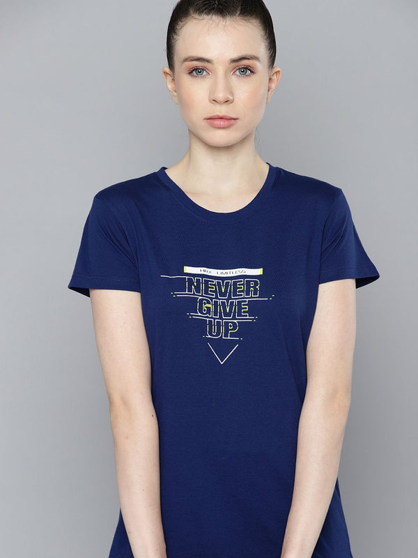 HRX by Hrithik Roshan Typography Printed Rapid-Dry Training T-shirt