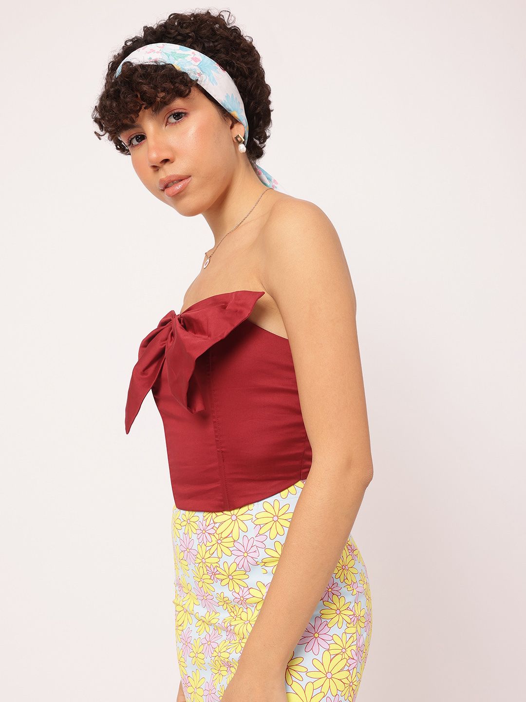 DressBerry Sweet & Sassy Strapless Smocked Corset Top