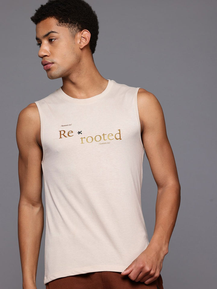 HRX by Hrithik Roshan Typography Printed Yoga T-shirt