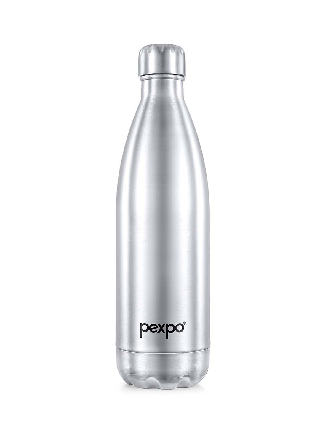 Pexpo Electro Silver-Toned ISI Certified Thermosteel 24 Hrs Flask Water Bottle 1000ml