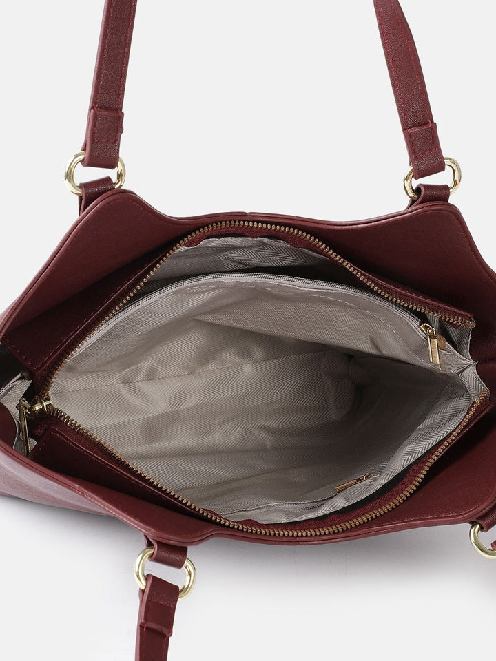 all about you Structured Shoulder Bag with Bow Detail