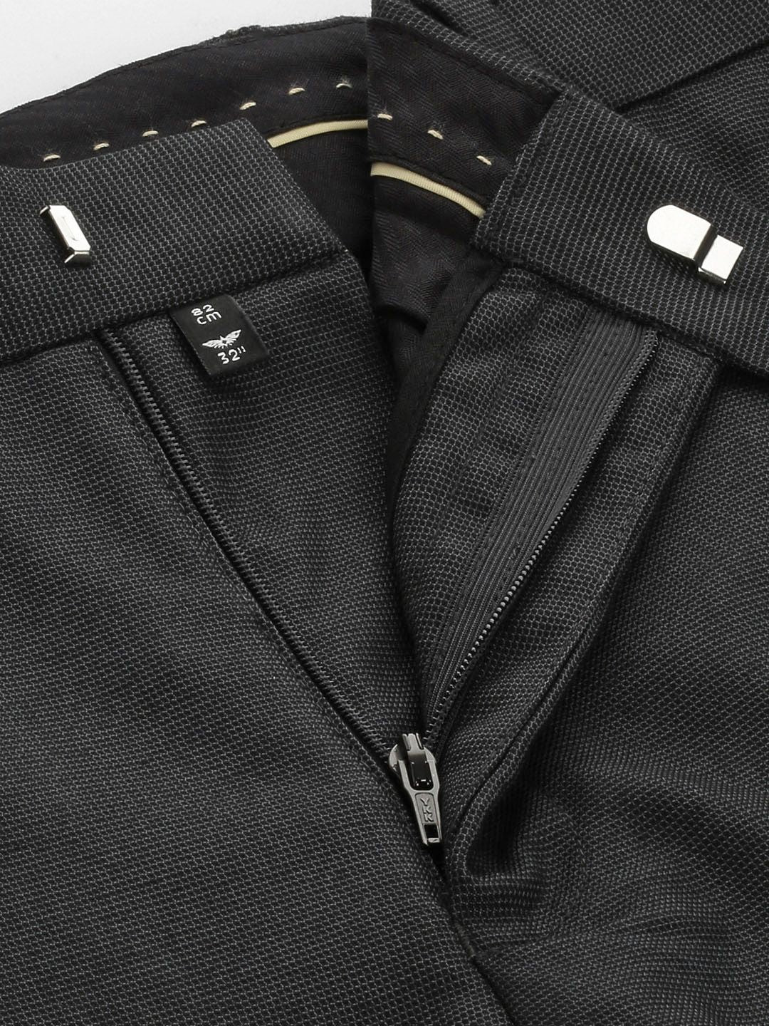 Park Avenue Men Formal Black Trousers