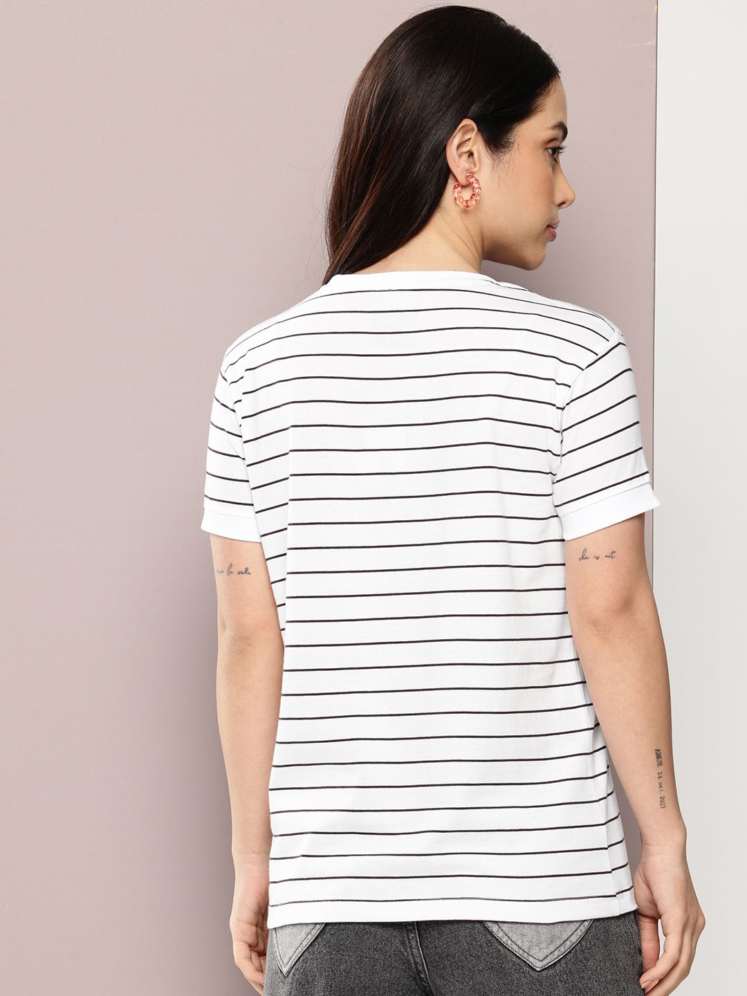 Dillinger Women Short Sleeve Regular Yarn Dyed Tshirt