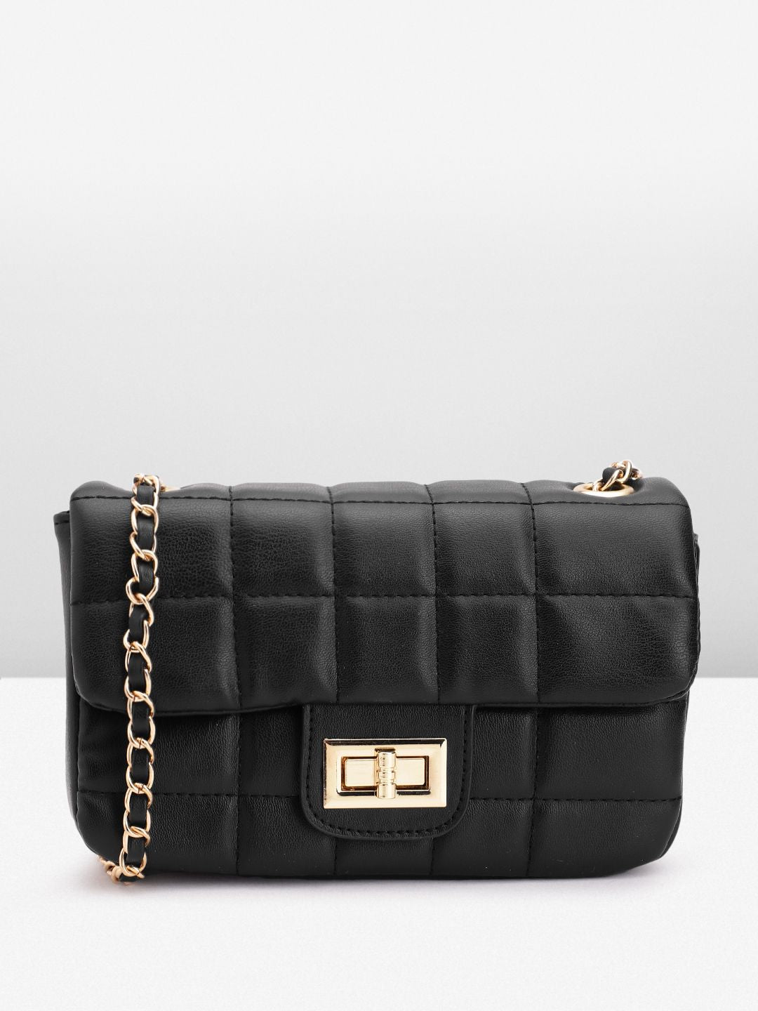 Lino Perros Quilted Structured Sling Bag