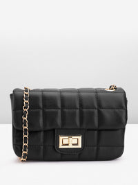 Lino Perros Quilted Structured Sling Bag