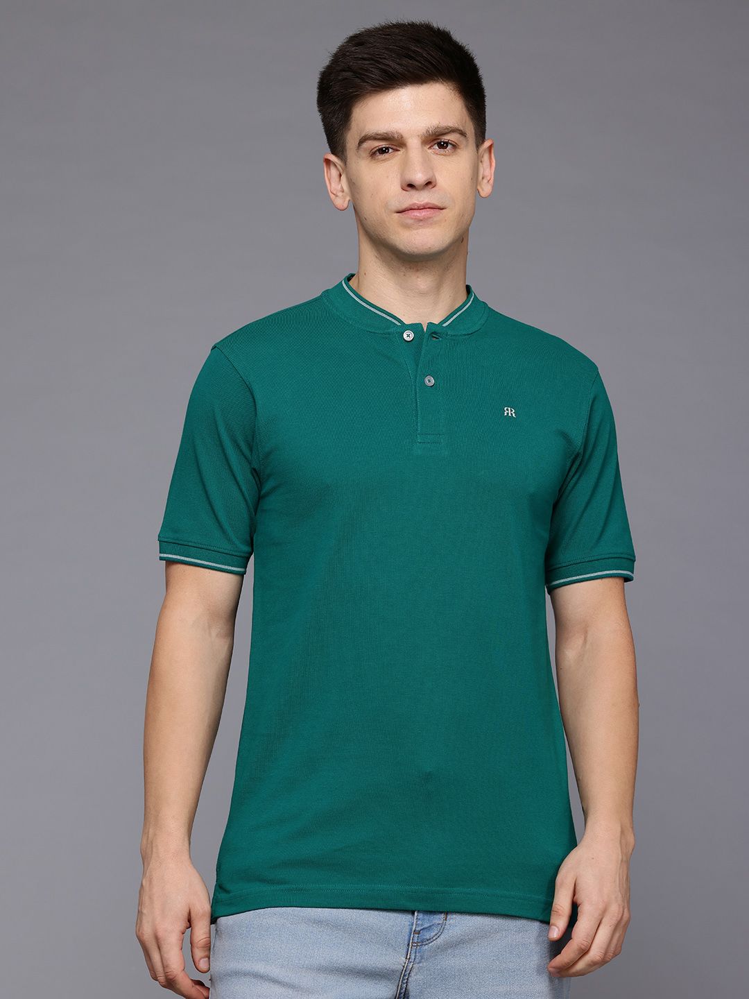 Raymond Henley Neck Pure Cotton Modern Fit T-shirt