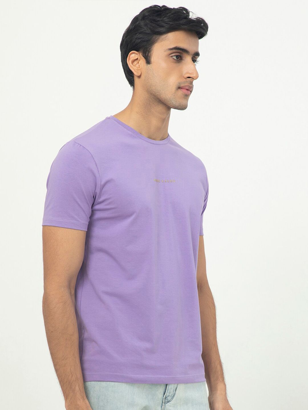 RARE RABBIT Men Rings-4 Slim Fit Solid Polo Collar T-Shirt