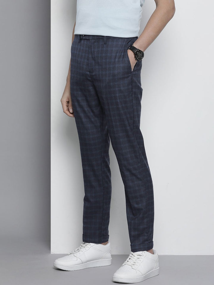 The Indian Garage Co Self Design Regular Fit Chinos Trousers