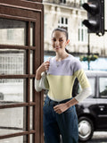 AND Lavender & Yellow Colourblocked Top