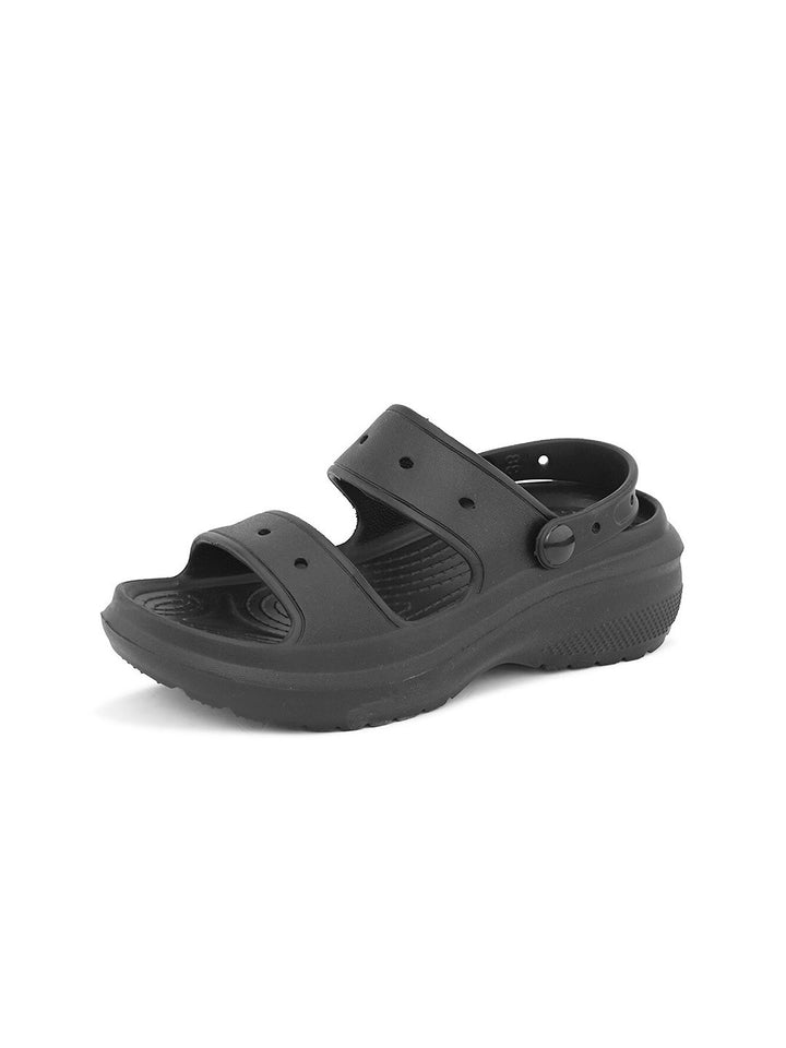 HRX by Hrithik Roshan Women Black Self Design Slip-On Flip-Flops