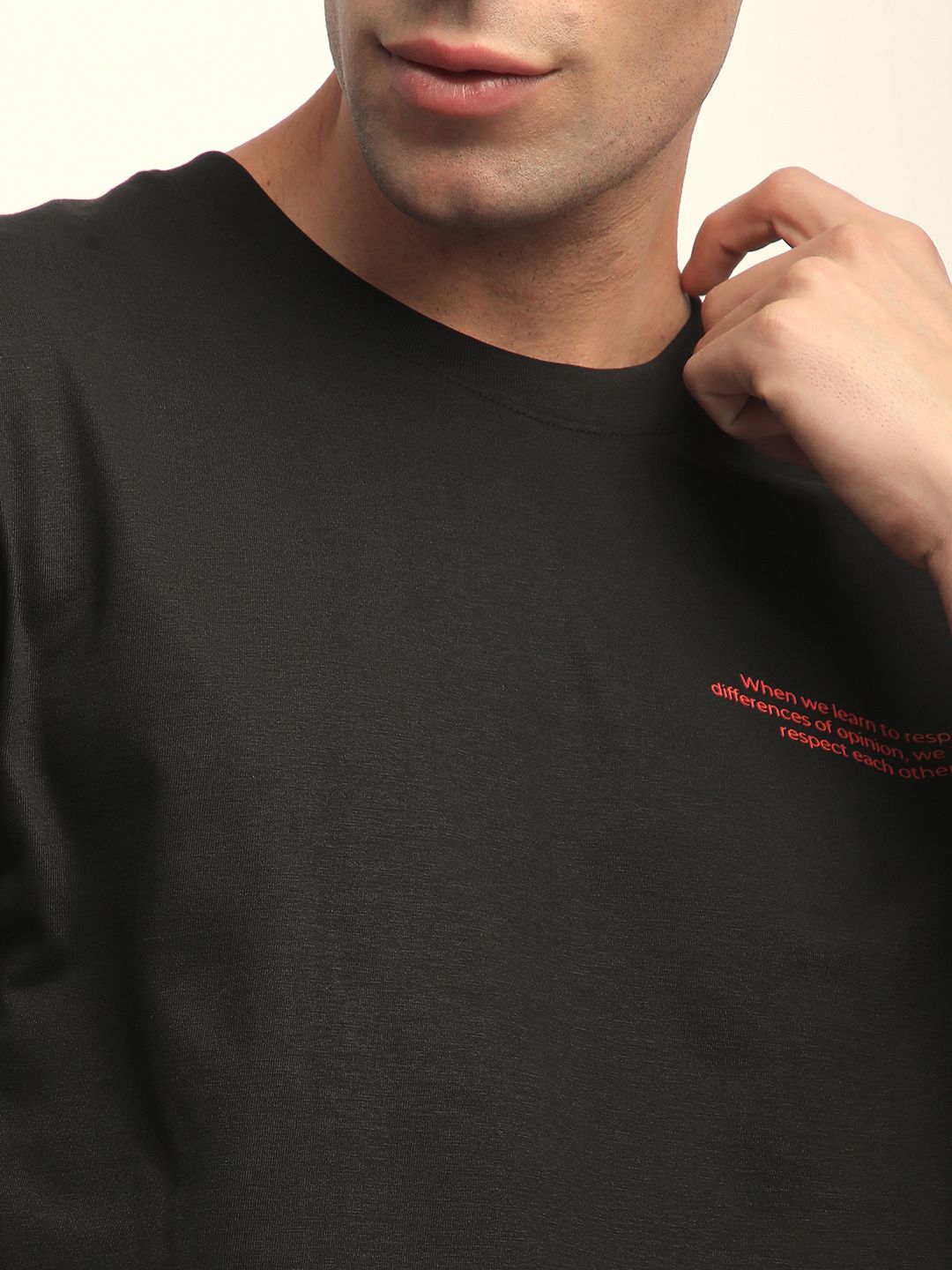 Difference Of Opinion Men Short Sleeve Oversized Crew Neck Printed Tshirt