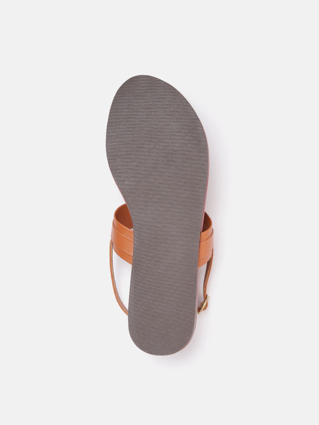 DressBerry Women Solid T-Strap Flats with Buckle Detail
