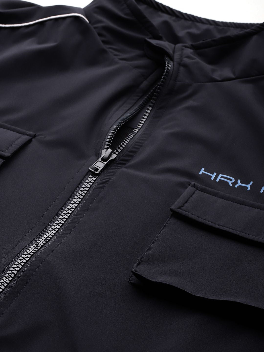 HRX by Hrithik Roshan Longline Cargo-Style Tailored Jacket