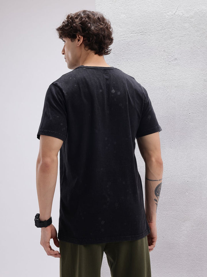 HRX by Hrithik Roshan Men Tie & Dye Pure Cotton T-shirt
