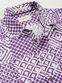 Thomas Scott Smart Opaque Printed Cotton Casual Shirt