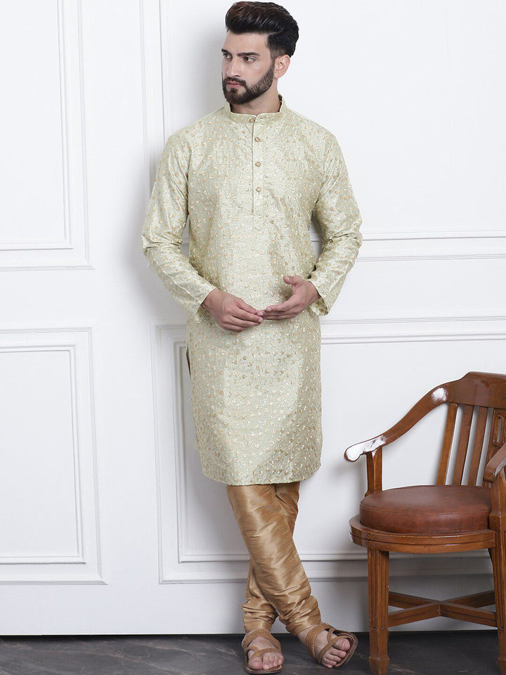 SOJANYA Kurta Lurus Kolar Mandarin Sulam Bunga