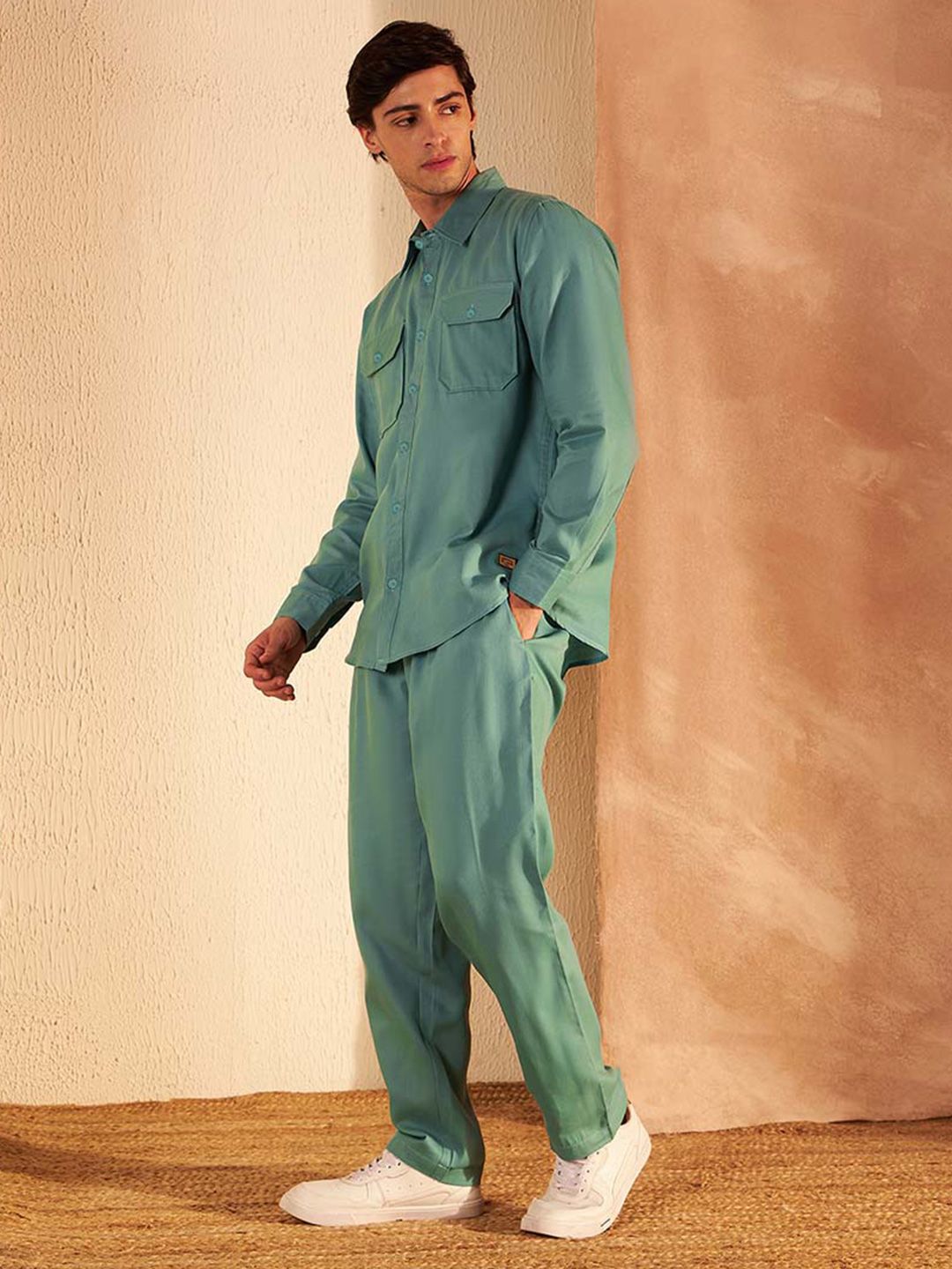 DENNISON Pure Cotton Shirt With Trousers Co-Ords