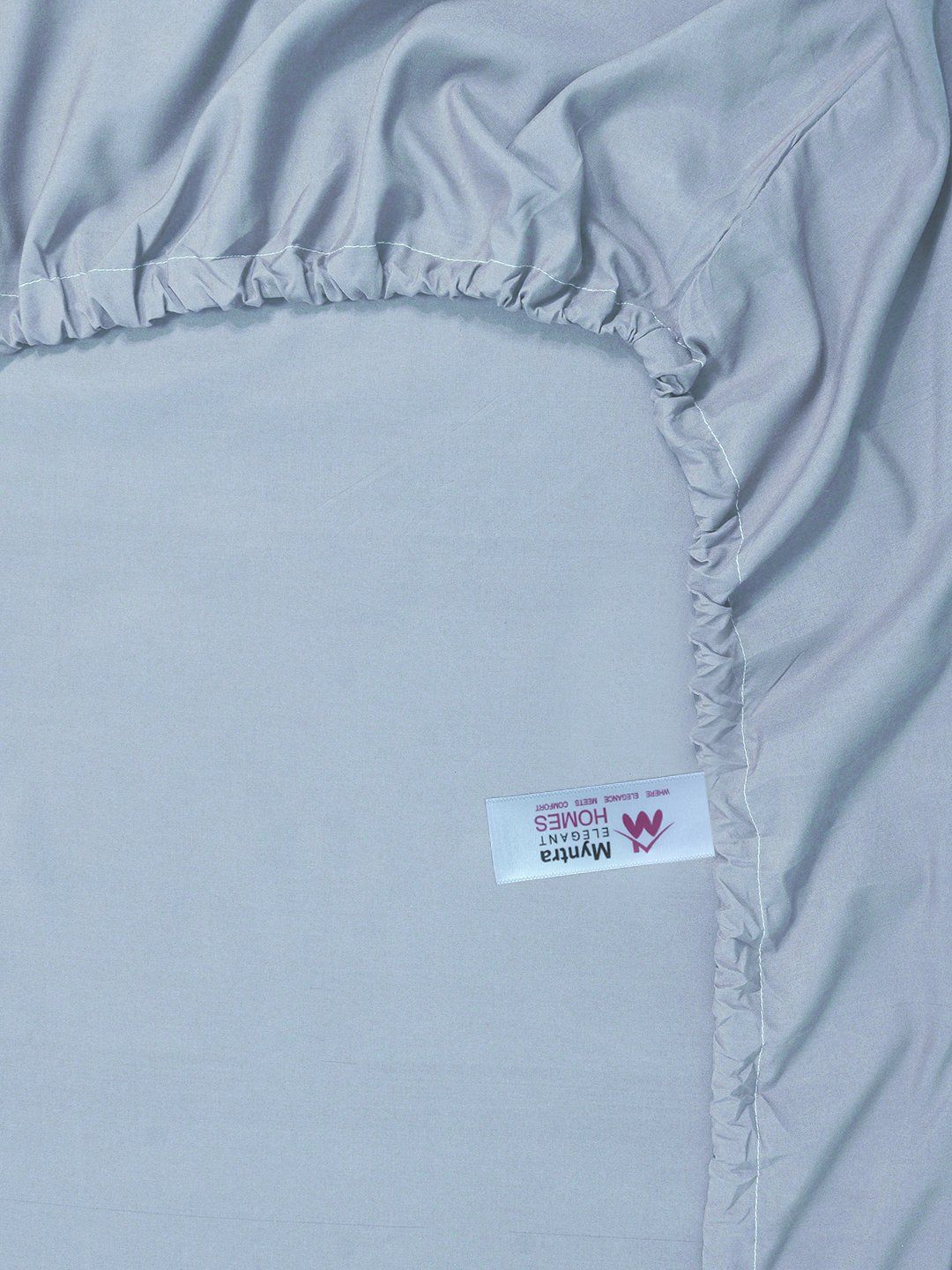 Myntra Elegant Homes Blue 400 TC Bedsheet with 2 Pillow Covers