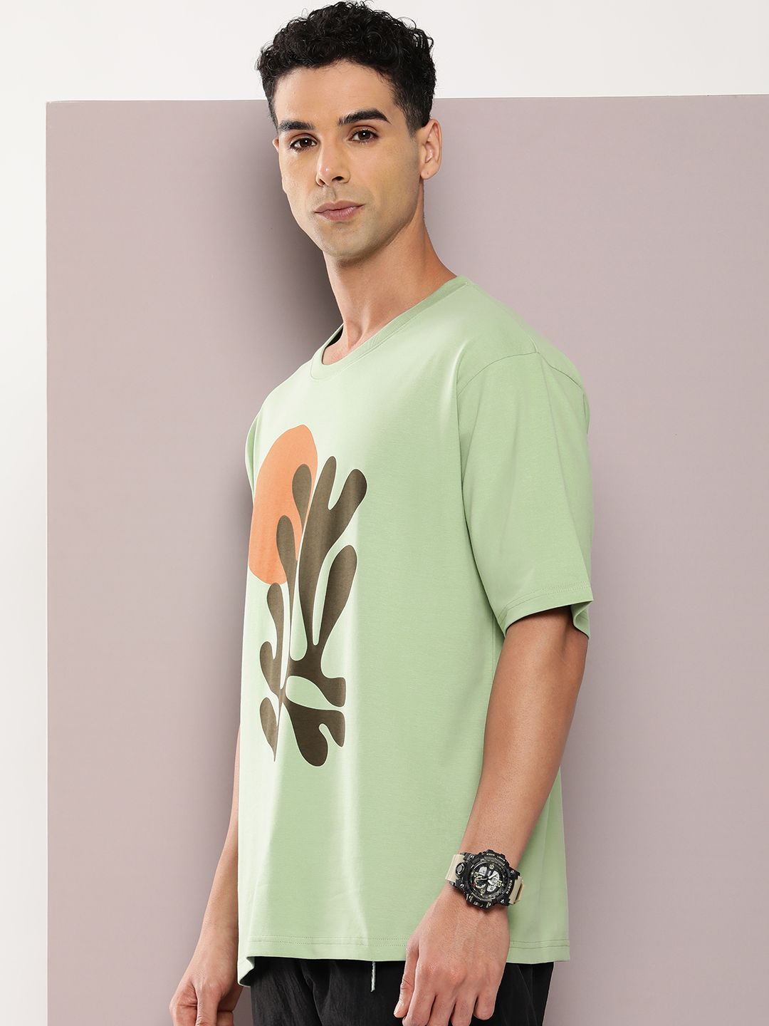 DILLINGER Men Graphic Printed Oversized T-shirt