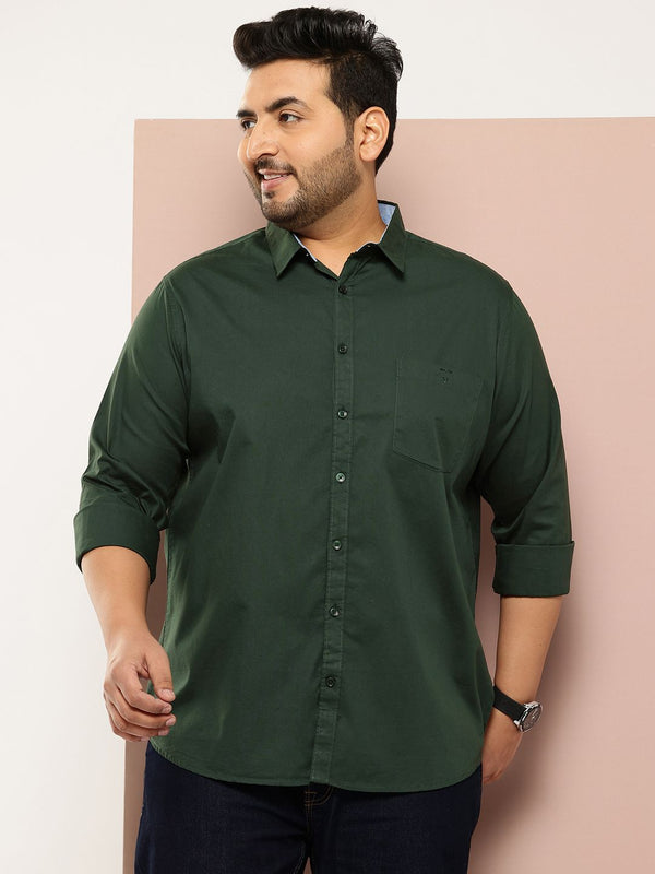 Thomas Scott Plus Size Regular Fit Button Down Collar Shirt
