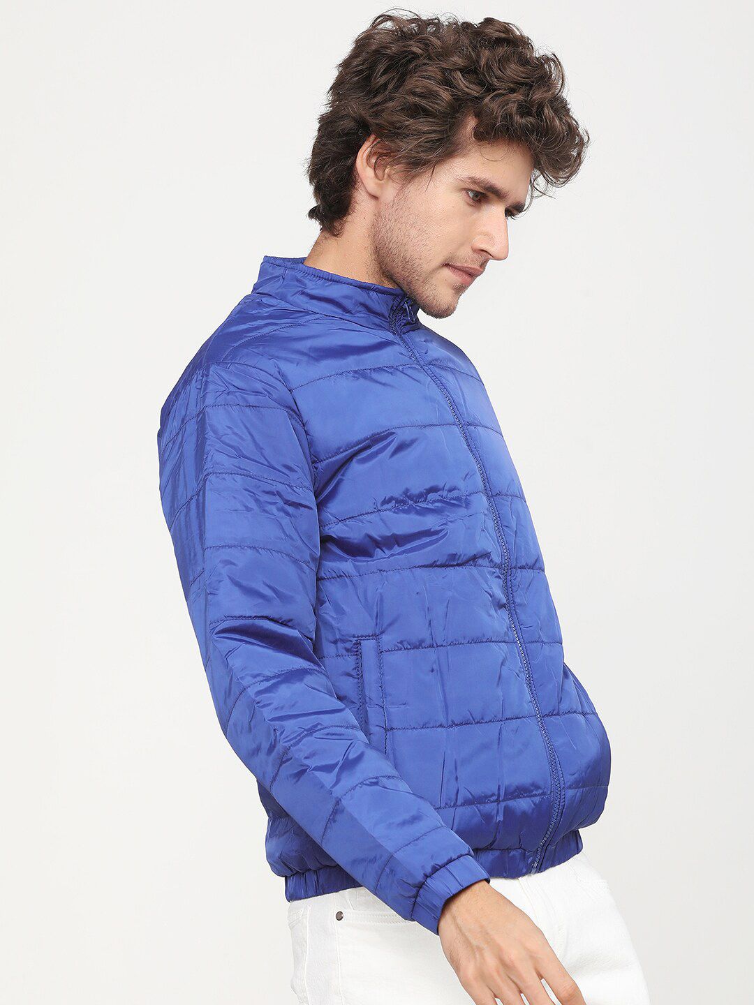 HIGHLANDER Men Blue Padded Jacket