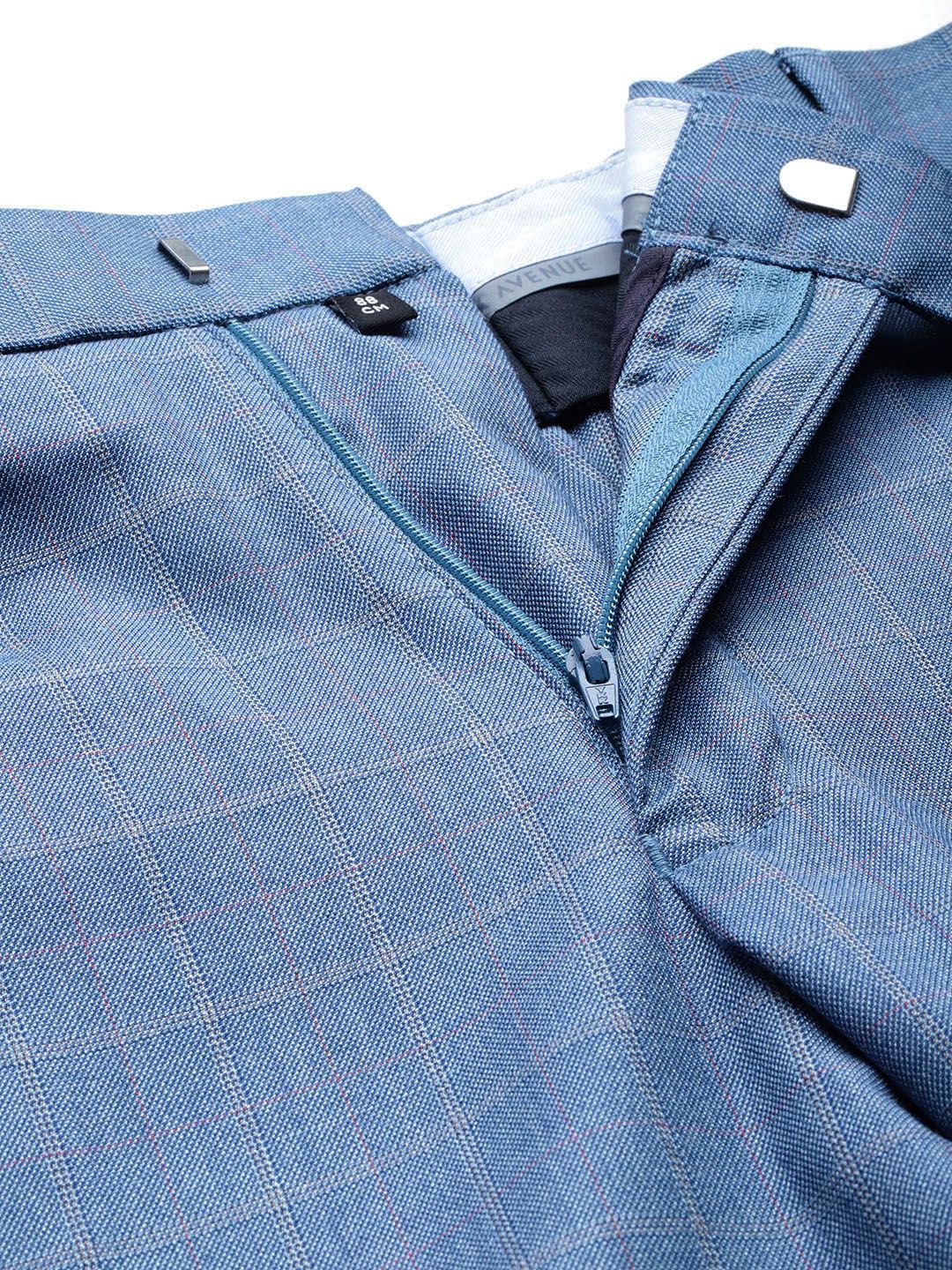 Park Avenue Checked Slim-Fit Blazer & Trousers