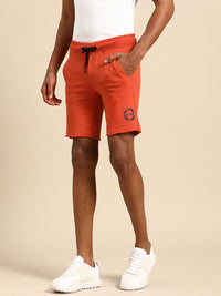 Menjadi Logo Lelaki Manusia Detail Kapas Pure Shorts Track