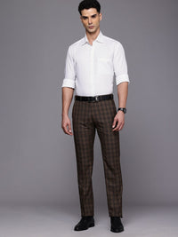 Raymond Slim Fit Geometric Printed Pure Cotton Formal Shirt