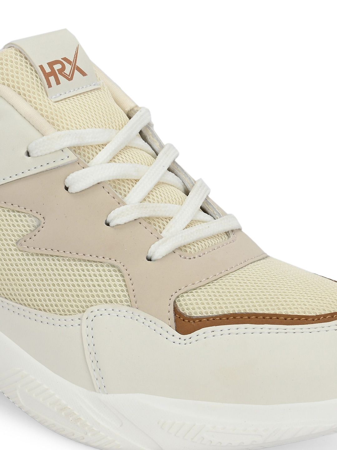 HRX by Hrithik Roshan Women Cream-Coloured Mesh Running Shoes