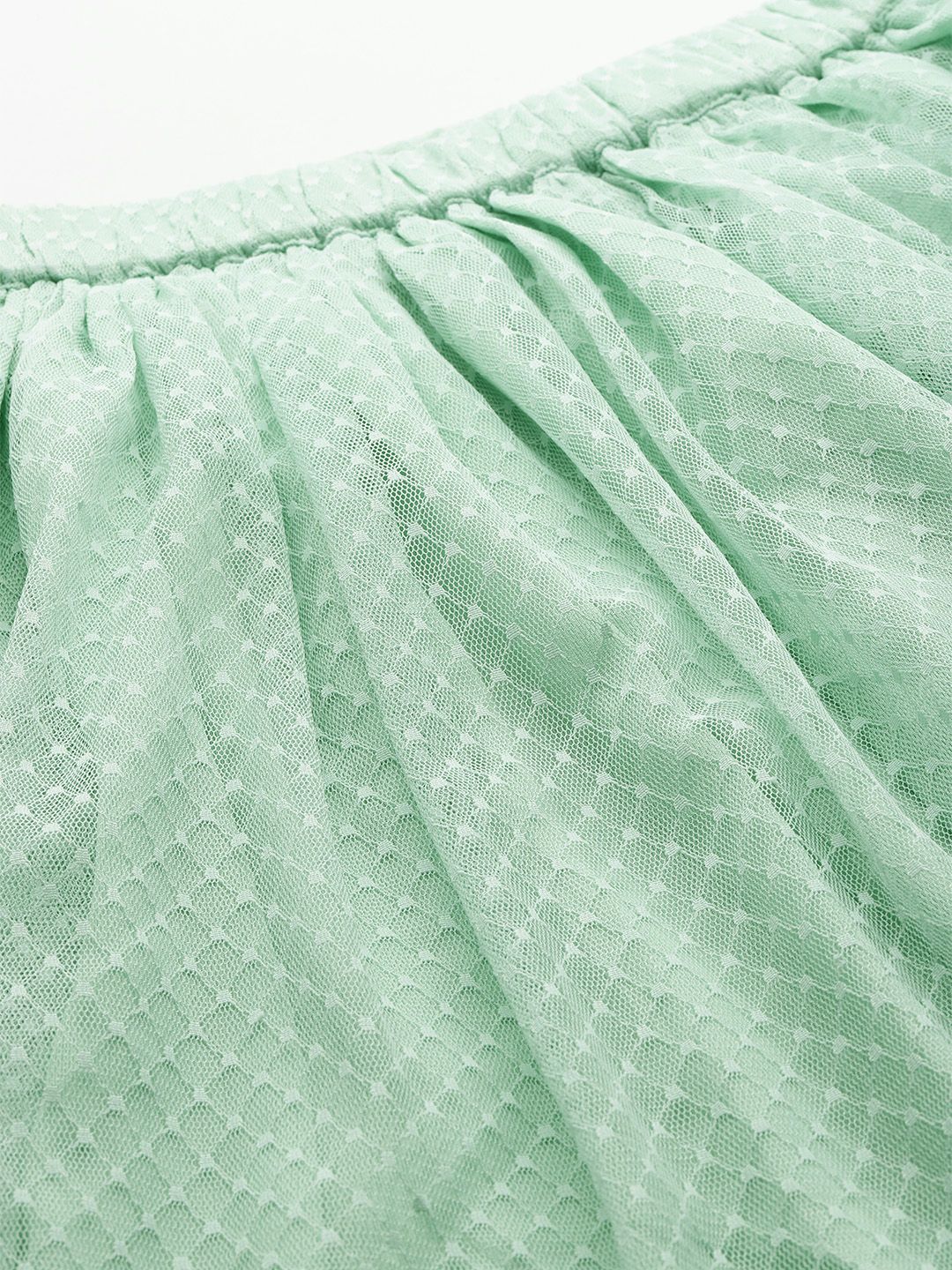 all about you Geometric Self Design Flared Midi Skirt
