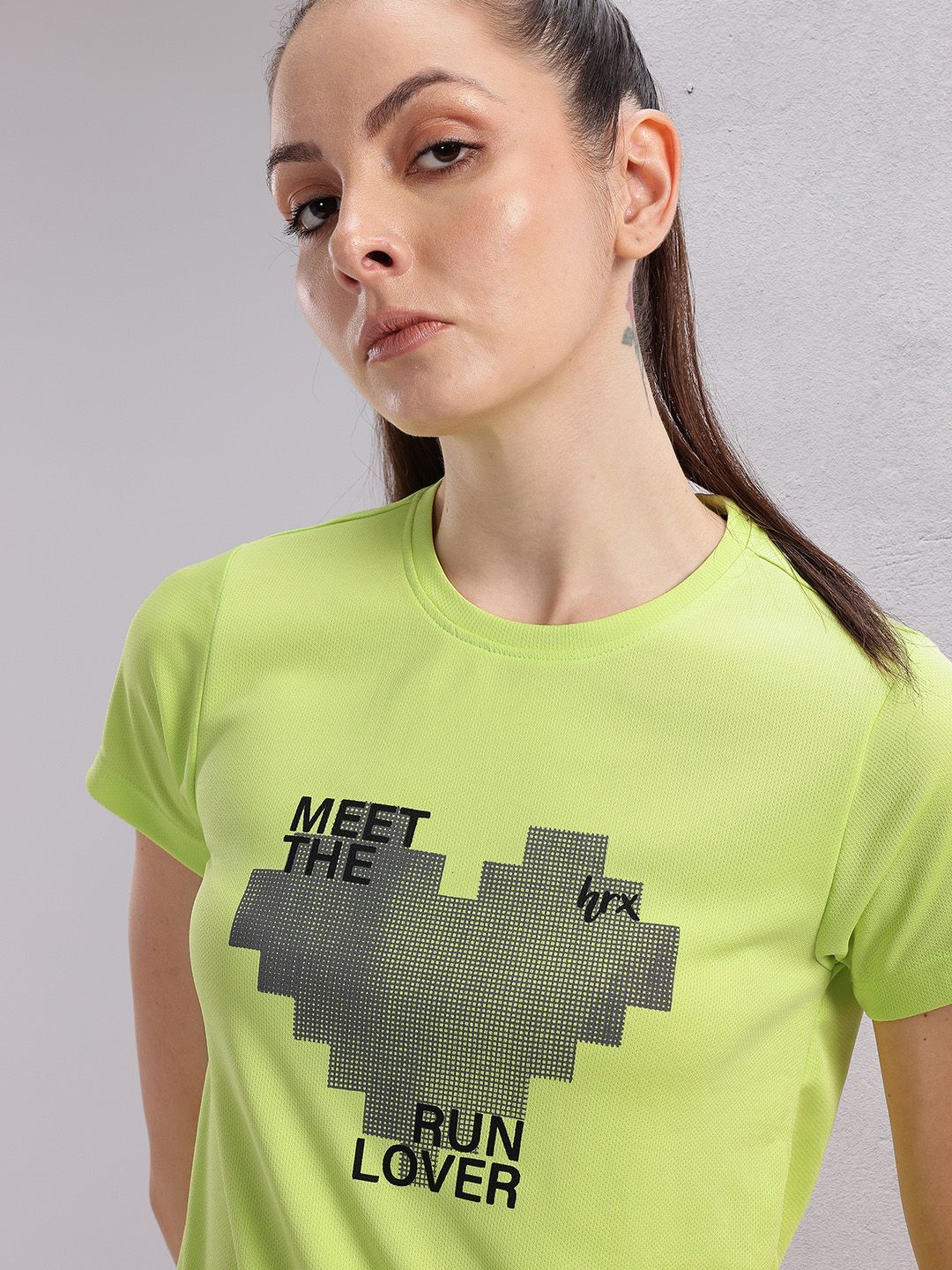 HRX by Hrithik Roshan Couple Collection Printed Rapid-Dry Running T-shirt