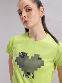 HRX by Hrithik Roshan Couple Collection Printed Rapid-Dry Running T-shirt