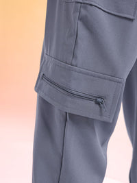HRX by Hrithik Roshan Men Mid-Rise Rapid-Dry Cargo-Style Training Joggers