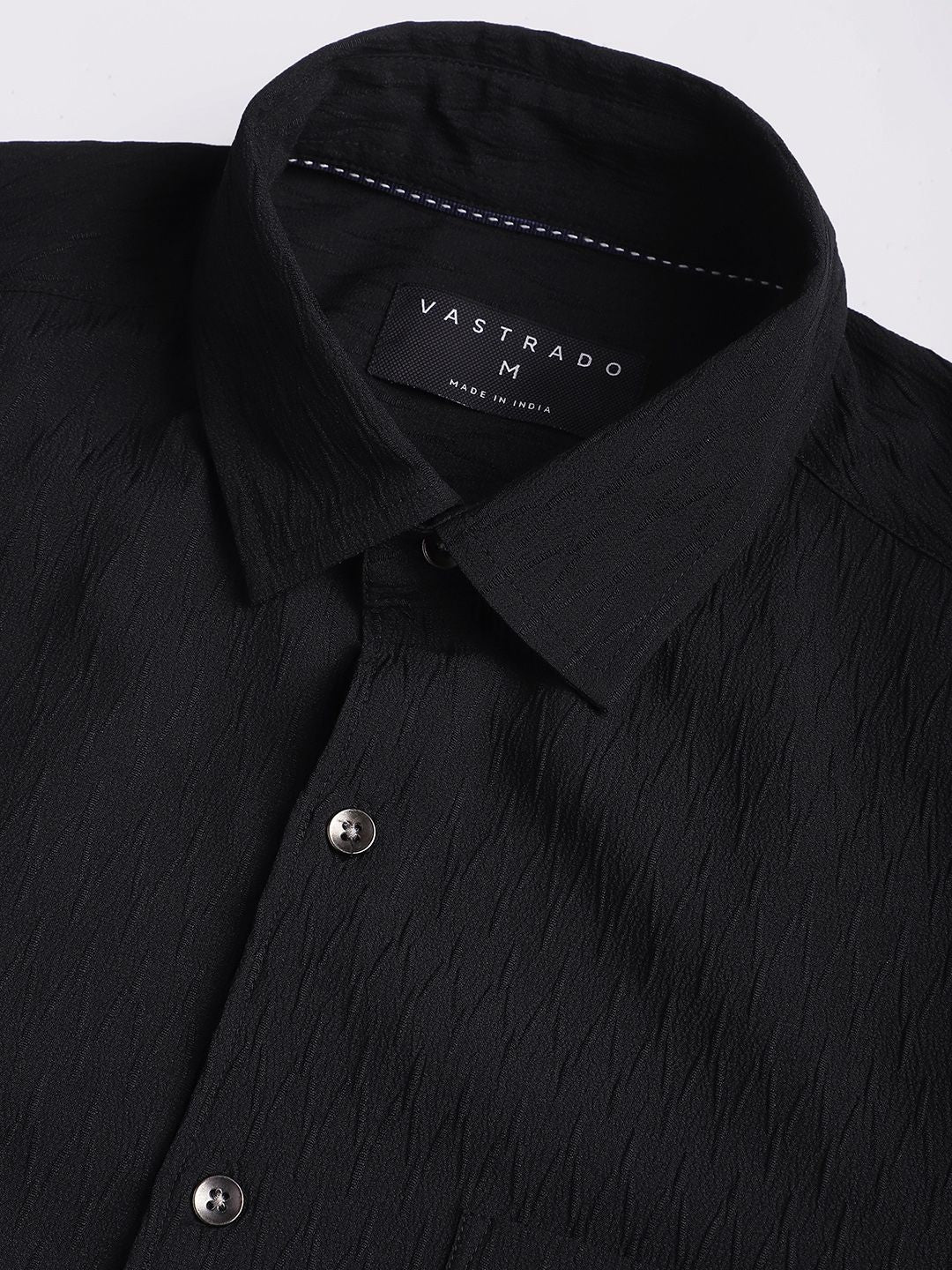 VASTRADO Men Classic Slim Fit Opaque Casual Shirt