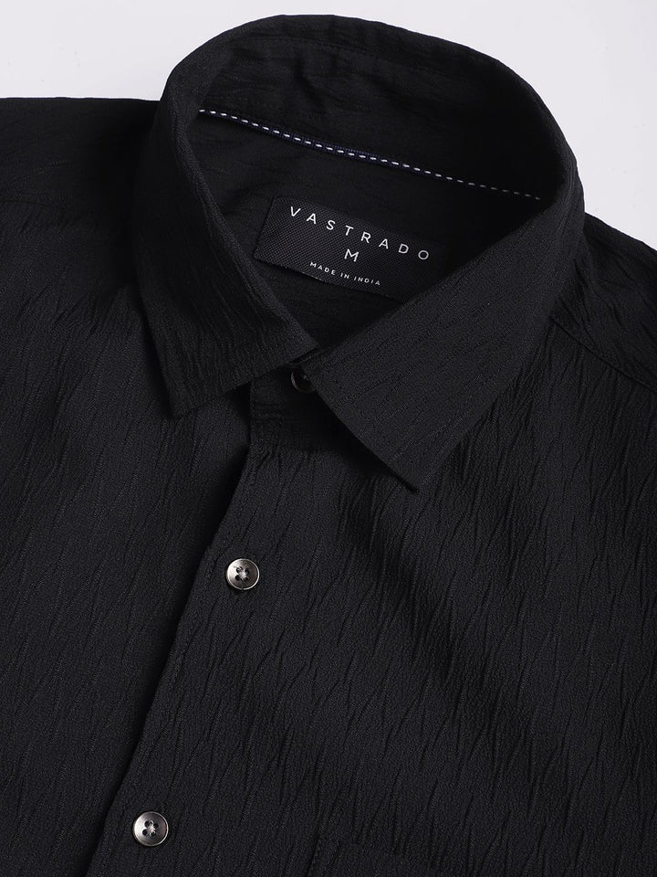 VASTRADO Men Classic Slim Fit Opaque Casual Shirt