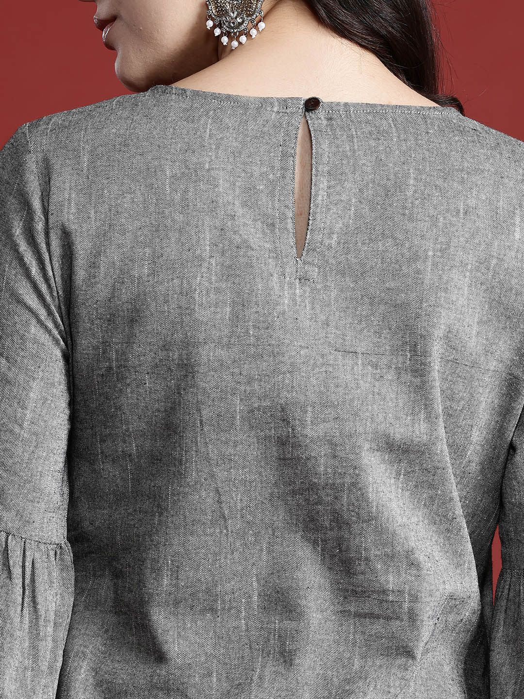 all about you Bell Sleeves Pleated Kurta