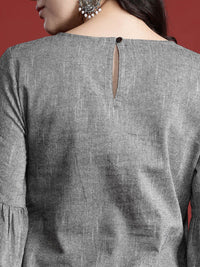 all about you Bell Sleeves Pleated Kurta