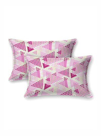 BOMBAY DYEING Epigram Pink Printed Pure Cotton 120 TC Queen Bedsheet Set 2.24 m X 2.54 m