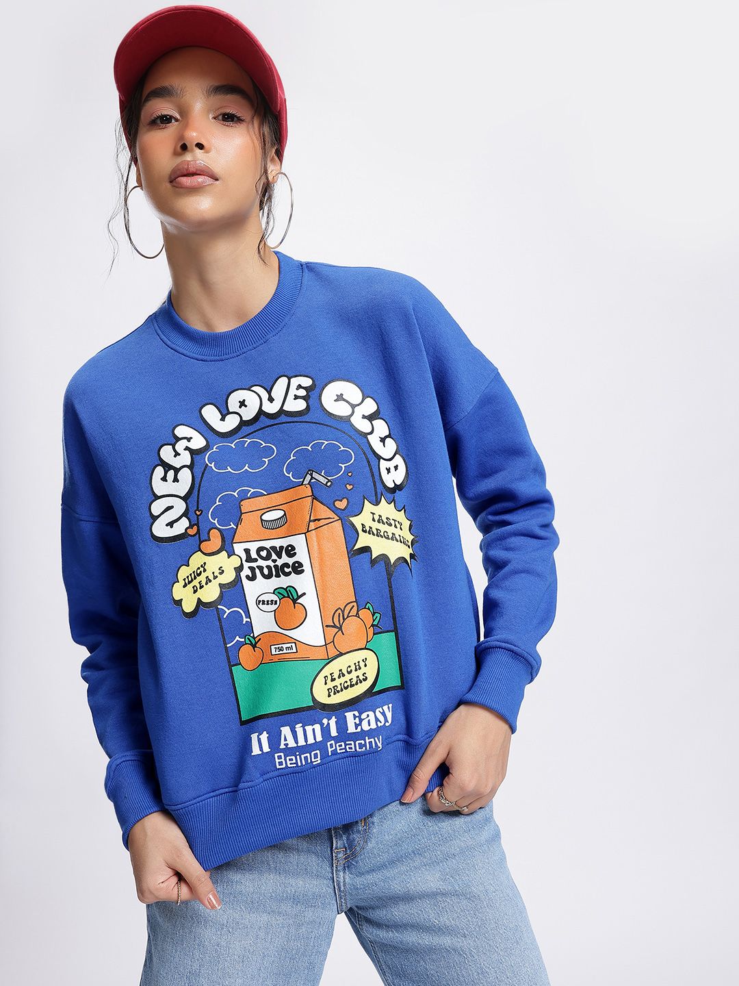 DressBerry New Love Club Graphic Sweatshirt