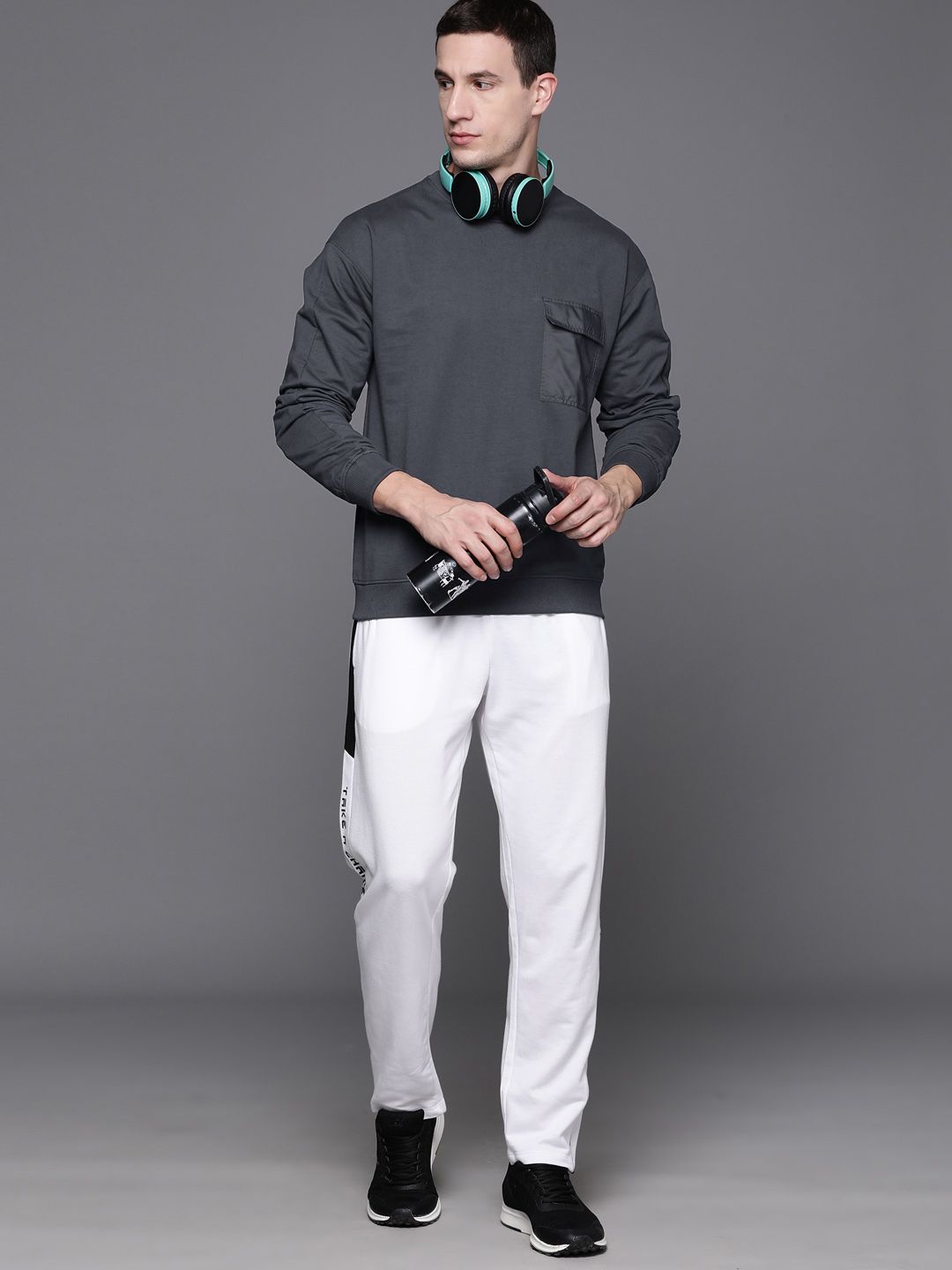 HRX by Hrithik Roshan Cotton Back Print Lifestyle Sweatshirt