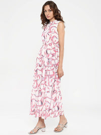 RAREISM Printed Fit & Flare Midi Dress