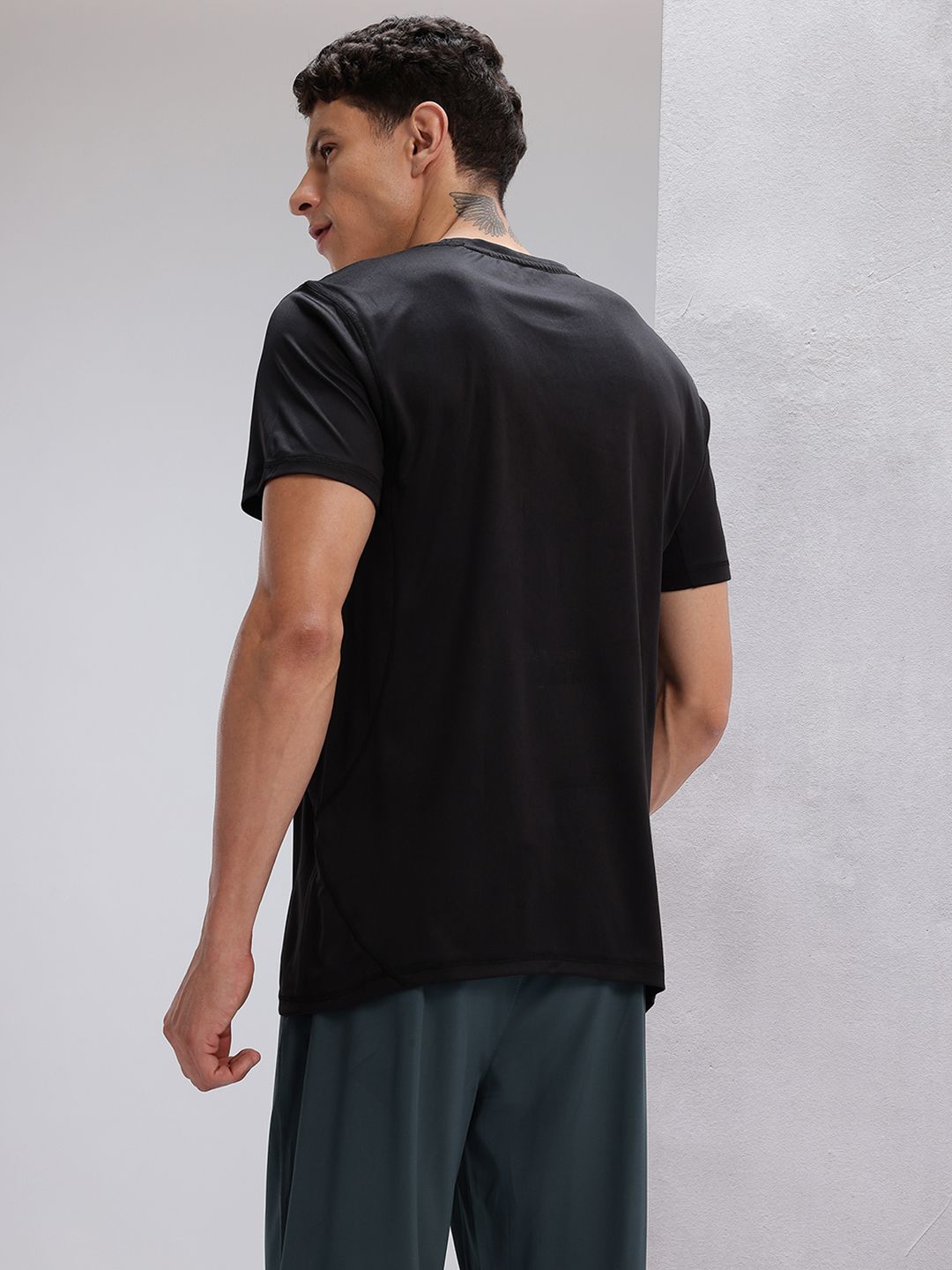 HRX by Hrithik Roshan Brand Logo Print Rapid-Dry Training T-shirt