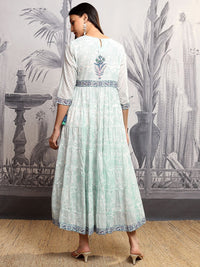 Vishudh Ethnic Motifs Print Maxi Dress