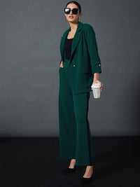 SASSAFRAS worklyf Self Design Notched Lapel Single-Breasted Blazers