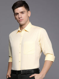 Raymond Self Design Textured Pure Cotton Slim Fit Formal Shirt