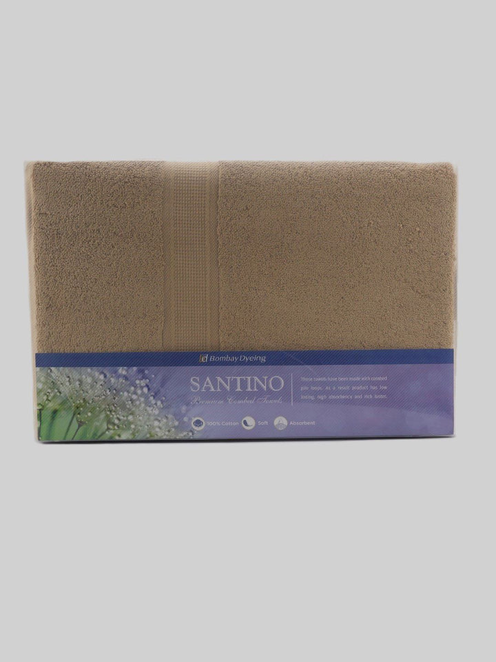 BOMBAY DYEING Coffee Brown Pure Cotton 550 GSM Bath Towel