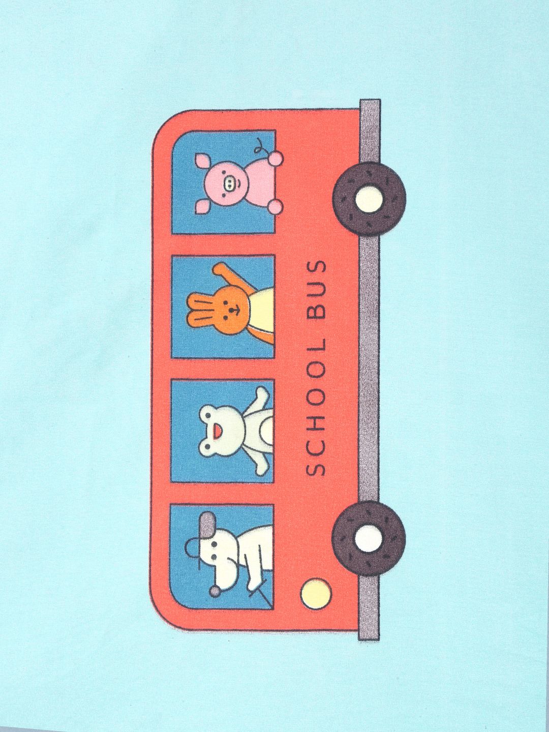 KLOTTHE  Cartoon Characters Printed 300 TC Fitted Double Bed Sheet with 2 Pillow Covers
