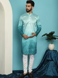 SOJANYA Kurta Berlabuci Biasa Berjalur Dengan Piyama