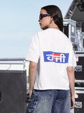 DressBerry Fanjabi Typo Print Oversized Drop Shoulder Concert T-shirt